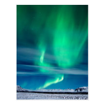 Aurora Borealis over Mosfellsheiði Post Cards
