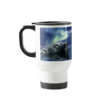"AURORA DREAMING" Polar Bear Art Travel Mug