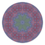 Aurora Mandala Round Stickers
