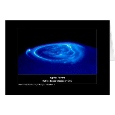Aurora on Jupiter Hubble Telescope by Space_Exploration