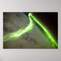 Aurore australe de l'espace posters