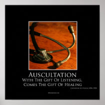 Auscultation Motivational Poster