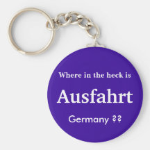 Ausfahrt Allemagne KeyChain Porte-clé