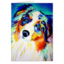 Aussie #3 greeting card