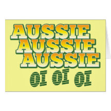 Aussie Aussie Aussie oi oi oi Card