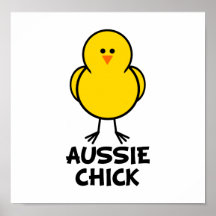Aussie Chick Print