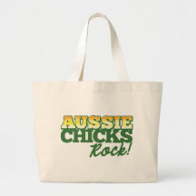 Aussie Chicks ROCK! Tote Bags