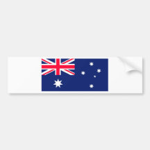 AUSSIE FLAG BUMPER STICKERS