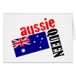 Aussie Queen & Flag Card