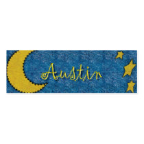 Austin Celestial Bookmark Business Card Templates