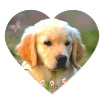 Austin Golden Labrador Puppy Sticker