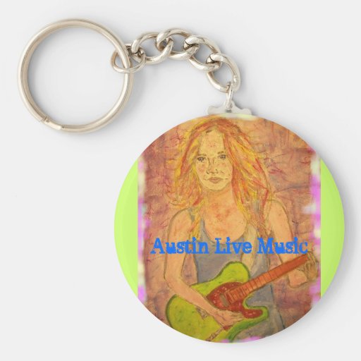 Austin Live Music Key Chains
