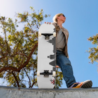 Austin Skyline Skate Deck by slaughter_lane_ent