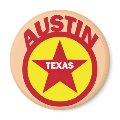 AUSTIN, TEXAS FRIDGE MAGNETS by dgpaulart