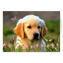 Austin The Golden Labrador Greeting Card