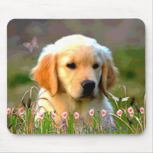 Austin The Golden Labrador Mouse Pad