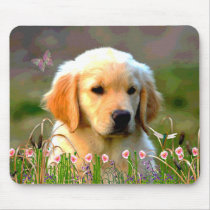 Austin The Golden Labrador Mouse Pad