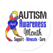Austism Awareness Month Stickers