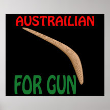 Austrailian For Gun Poster