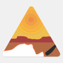 Australia Aboriginal Triangle Stickers