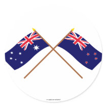 Australia and New Zealand Crossed Flags