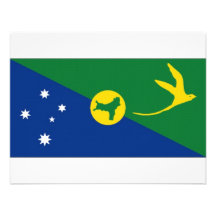 Australia Christmas Island Flag Custom Invites