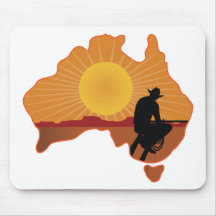 Australia Cowboy Mousepads
