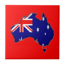Australia Day Ceramic Tile