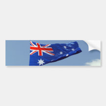 Australia Day Flag Bumper Stickers