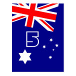 Australia Day Table Number Postcards