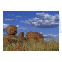 Australia, Devil's Marbles. Spherical sandstone Card
