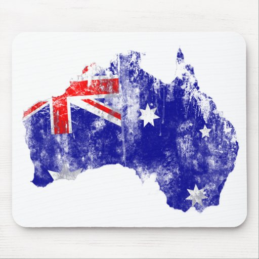 Australia - Distressed Mouse Pad