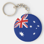 Australia Fisheye Flag Keychain
