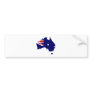Australia Flag Map full size Bumper Sticker