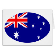 Australia Flag Oval The MUSEUM Zazzle Gifts Cards