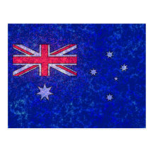 AUSTRALIA FLAG Postcard