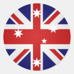 Australia High quality Flag Round Stickers