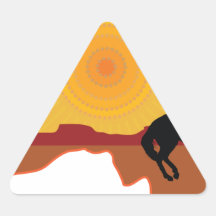 Australia Horseman Triangle Stickers