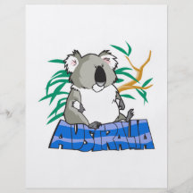 Australia koala bear design custom flyer