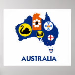 AUSTRALIA MAP PRINT