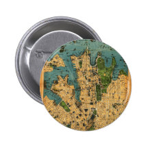 Australia New South Wales Sydney 1922 Pinback Button