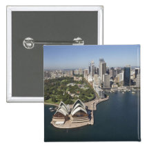 Australia, New South Wales, Sydney, Sydney 2 Pinback Buttons