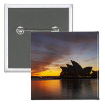 Australia, New South Wales, Sydney, Sydney Opera 5 Pinback Buttons