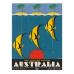 Australia Queensland Vintage Travel Poster Postcards