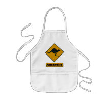 Australia Road Sign - Kangaroo Crossing Apron