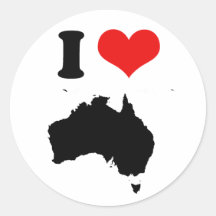 AUSTRALIA ROUND STICKER