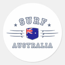 Australia Round Sticker