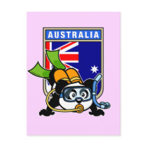 Australia Scuba Diving Panda Post Cards