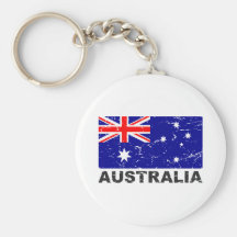 Australia Vintage Flag Keychain