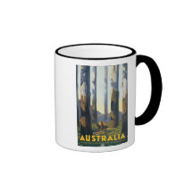 Australia Vintage Travel Poster Mug